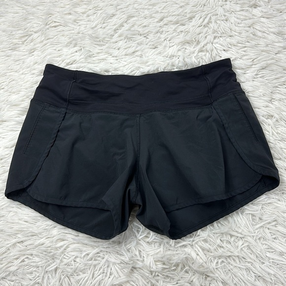 Lululemon Run Times Short *4-way Stretch 4" Black - Picture 1 of 6